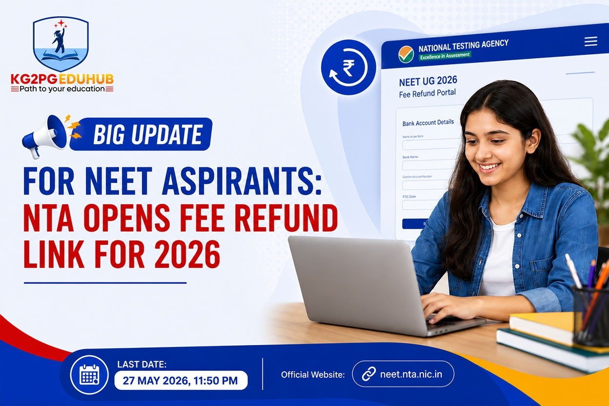 Big Update for NEET Aspirants: NTA Opens Fee Refund Link for 2026